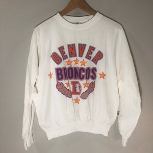 Vntg Denver Broncos Lightweight Pullover